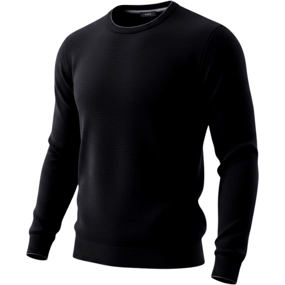 Express Mens Lightweight Sweater Black Crew Neck Long Sleeve Pullover Small NWT
